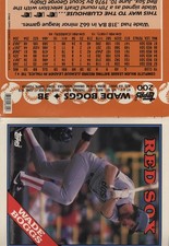 1988 Topps Duo-Tang School Folders Wade Boggs #200 HOF 0ad
