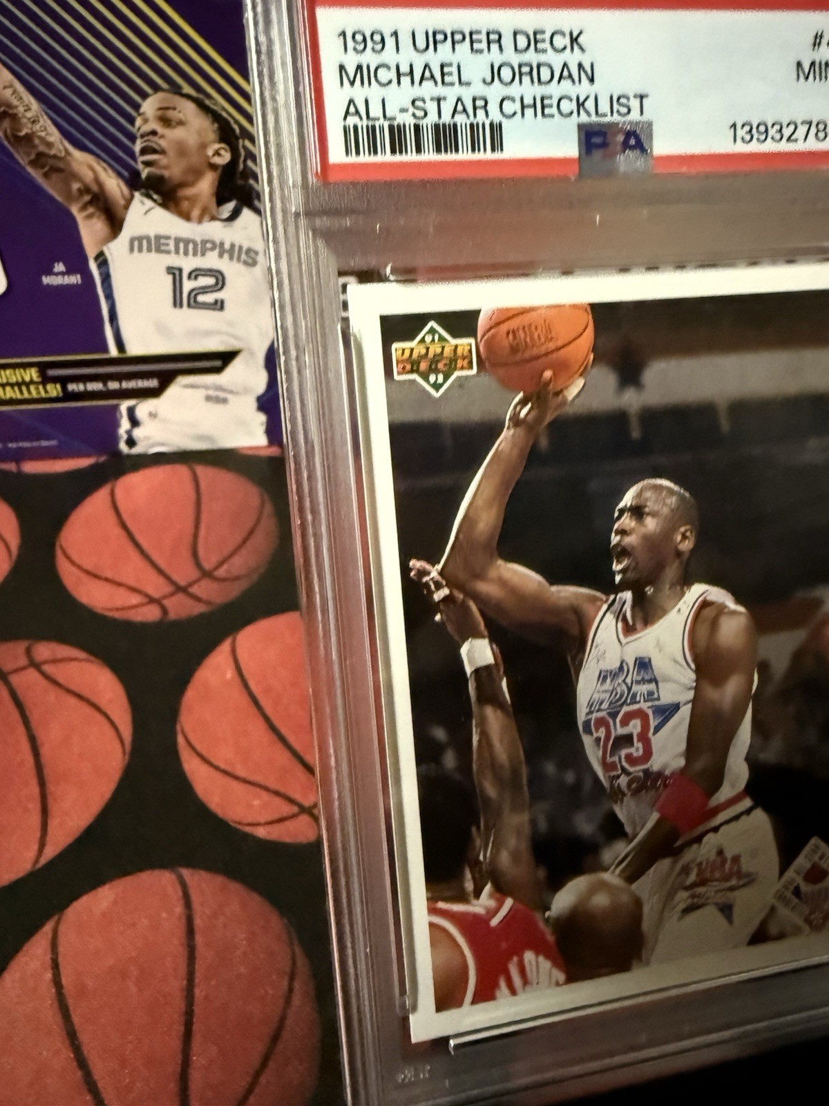 🔥michael jordan 91-92 💎PSA 9 Vintage Classic NBA checklist WOW❗️kobe*lebron🔥 view 2