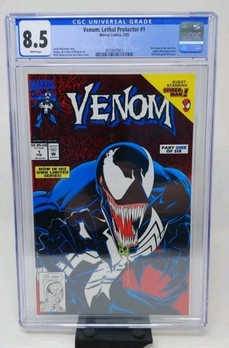 Venom Lethal Protector 1 - 1st Venom Solo Title - CGC Graded 8.5