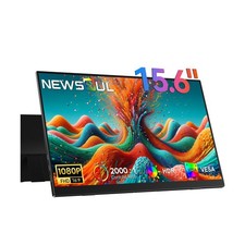 Newsoul Portable Monitor 15.6'' 1080P Ultra-Slim Travel Monitor USB... Fast Ship