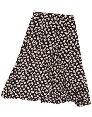 STEFANEL Womens High Waist A-Line Skirt IT 46 Large W28 Navy Blue