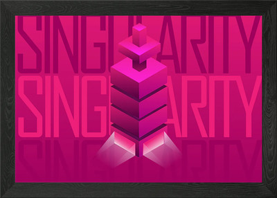 Einzigartigkeit gerahmtes Wandbild Poster Leinwanddruck Bild
