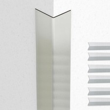 Proflex Wall Corner Protector - Brushed Aluminum 1 inch x 48 inch - Pack of 6...