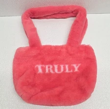 Truly Beauty Hot Pink Super Soft Fuzzy Plush Shoulder Bag Purse