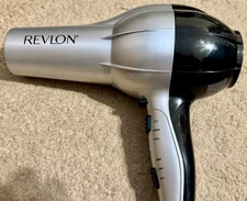 Conair Hair Dryer Model RV484 Black & Silver Ion Switch Lightly Used Tested
