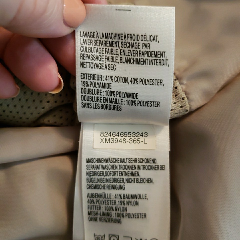 Columbia Mens Large Windbreaker Jacket Boxy Full Zip Mesh Lined Military GREEN thumbnail 23