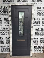 NEW EXTERNAL ANTHRACITE GREY SOLID CORE COMPOSITE DOOR 900x2095mm *1922