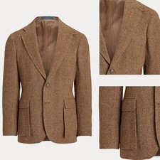Business Men Suits Herringbone Blazer Wedding Party Tuxedos Tailored Notch Lapel