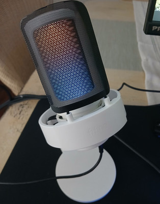 FIFINE AmpliGame A8 RGB USB Freestanding Desktop Microphone w/ Adjustable Stand