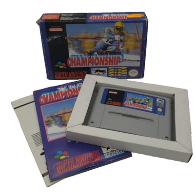 Val d'isere Championship,  Original Super Nintendo (SNES) OVP, Mit Anleitung