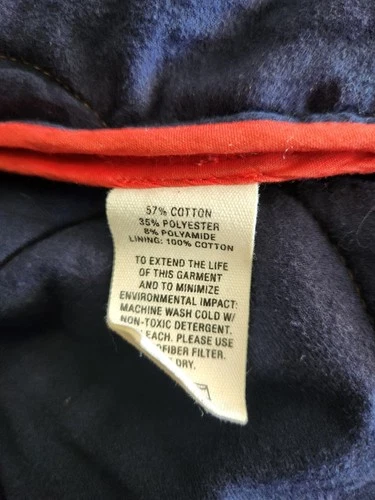 ALEX MILL Men’s Philip Jacket in Quilted Cotton Nylon Golden Khaki Color Size XL image 5