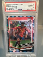 2023-24 Panini Donruss Fifa - Optic Lamine Yamal #54 Argyle Prizm Rookie Low POP