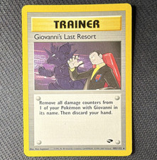 Wizards of the Coast Pokemon TCG Giovanni's Last Resort 105/132 Gym Challenge on eBay