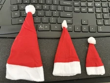 Dollhouse Miniature Santa Hat - 1:6 and 1:12 sizes