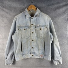 Vintage Guess Georges Marciano Denim Jacket Mens Medium Trucker Boxy Made In USA