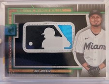 2023 Topps Luiz Arraez MLB SILHOUTTED BATTER LOGO PATCH RELIC 1/1 - MUSEUM