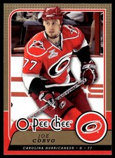 2008-09 O-Pee-Chee #218 Joe Corvo Carolina Hurricanes Hockey Card
