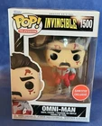 FUNKO POP! INVINCIBLE OMNI-MAN #1500 TELEVISION - NEW BLOOD SLATTERED GAMESTOP