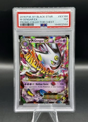 PSA 7 Mega Gengar EX Black Star Promo XY166 Pokemon Collector Chest 2016 ENGLISH