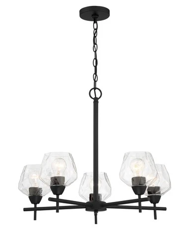 Minka Lavery 2175 Camrin 5 Light 25"W Vantage Chandelier - Coal - Picture 7 of 7