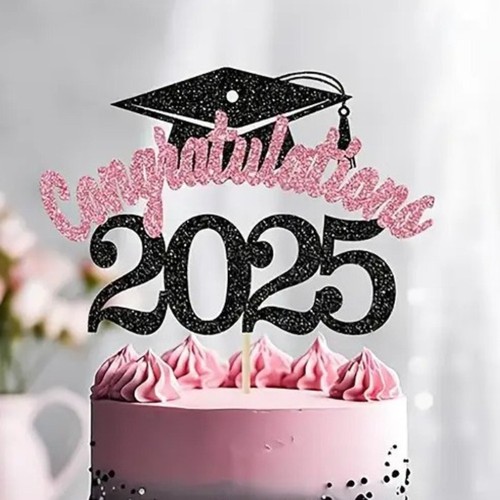 5pcs Funny 2025 Graduation Cake Topper Set Party Cake Decorations - Picture 12 of 12