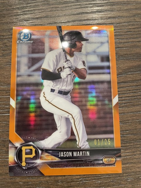 2018 Bowman #BCP41 Jason Martin Chrome Prospects Orange Refractor #/25