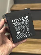 UB1250 Universal Sealed Lead Acid Battery, 12 Volts, 5 Ah