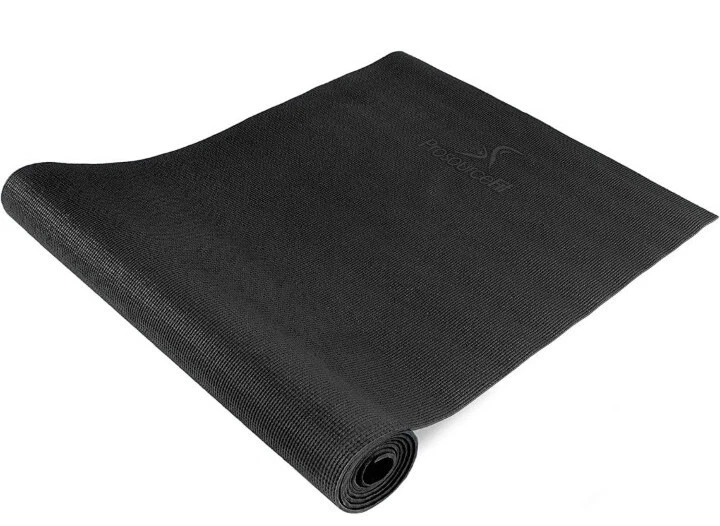 ProsourceFit 经典瑜伽垫 1/8 英寸(3 毫米)厚,超长 72 英寸黑色 — 第 2/4 张图片