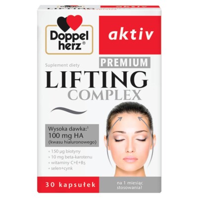 DOPPELHERZ LIFTING COMPLEX 30 Kaps. Hyaluronsäure, Vit.C