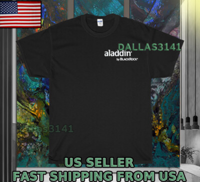 NEW SHIRT ALADDIN BY BLACKROCK LOGO T-SHIRT UNISEX FUNNY MEN'S SIZE S-5XL