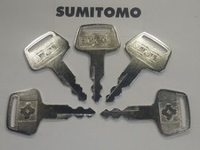 (5)  Sumitomo Case Linkbelt New Excavator Ignition Keys S450 