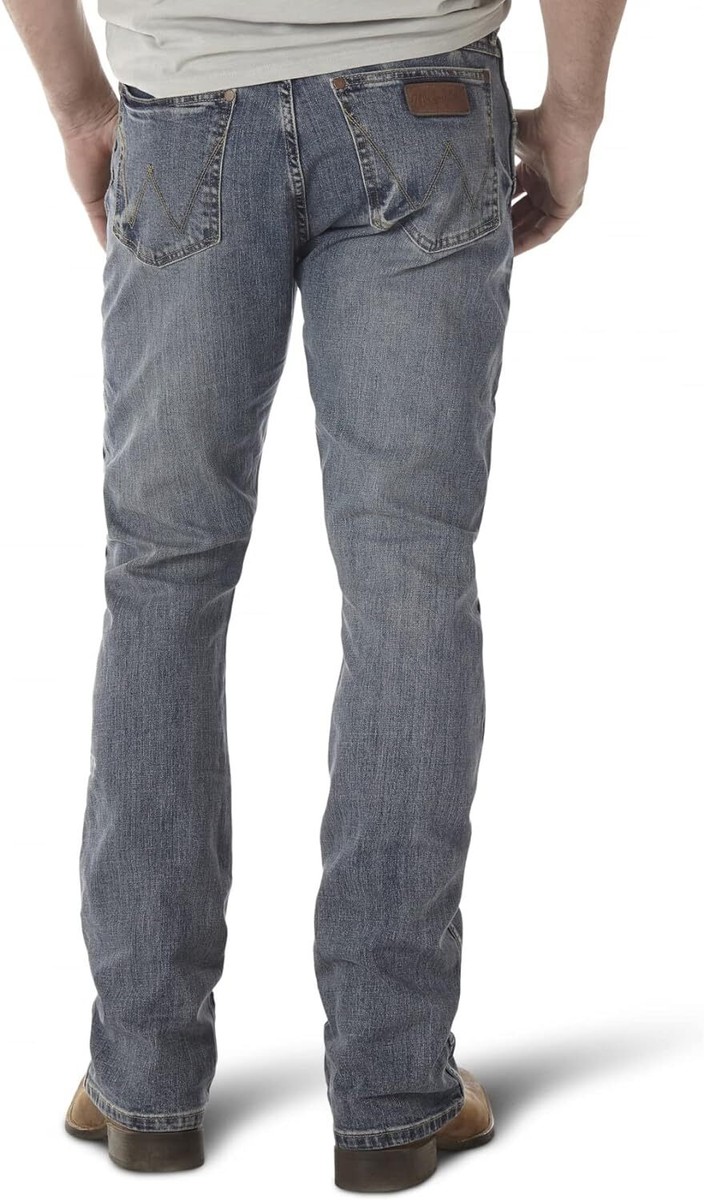 Wrangler Men's 77MWZ Retro Slim Fit Bootcut Jeans | eBay
