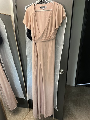 davids bridal Georgette Flutter Sleeve 