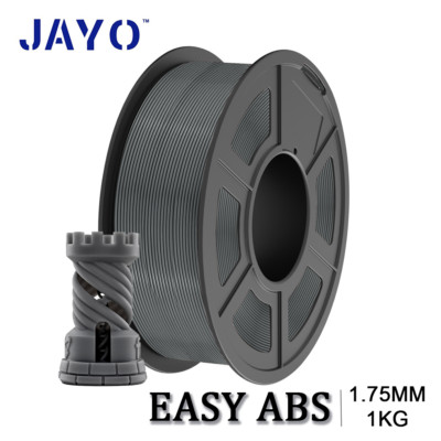 JAYO 3D Drucker Filament Easy ABS Grau 1KG 1,75mm Easy Print ABS mit Spule