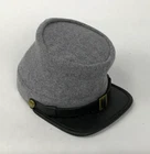 Confederate Civil War Medium Grey Kepi - Enlisted or Officer Cap - Size Medium