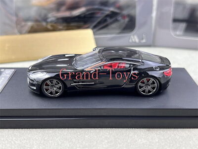 MJ 1/64 Scale Aston Martin ONE77 Black Diecast Car Model Toy Gift