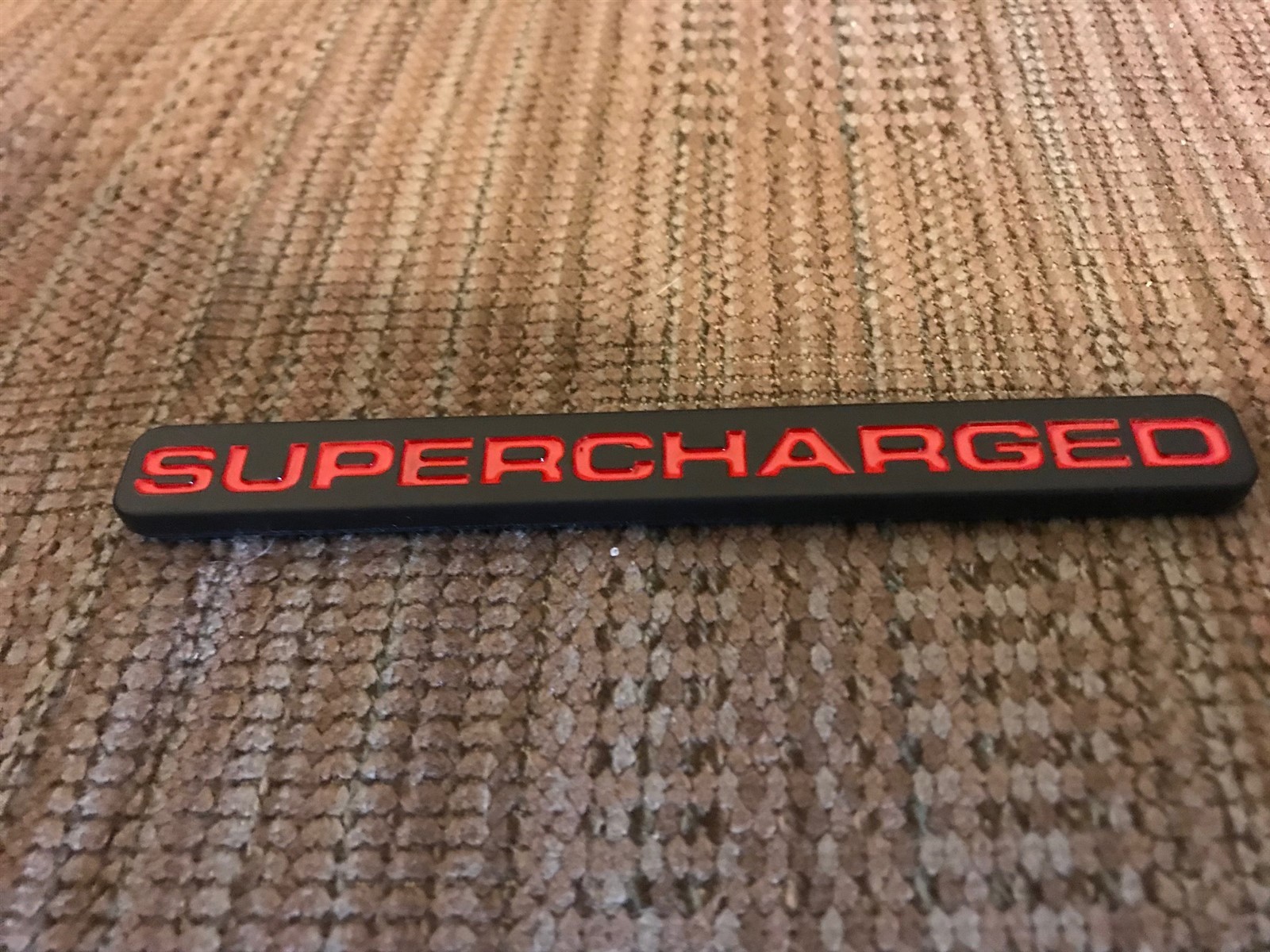 SUPERCHARGED CORVETTE MUSTANG ROUSH SALEEN VORTEC WHIPPLE EMBLEM BLACK ...