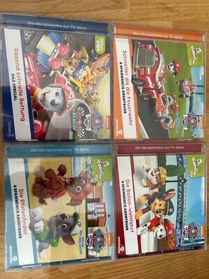 Paw Patrol- 4 Hörspiel CDs Für Kinder - Vier Retter auf 4 Pfoten -  Tv - Serie