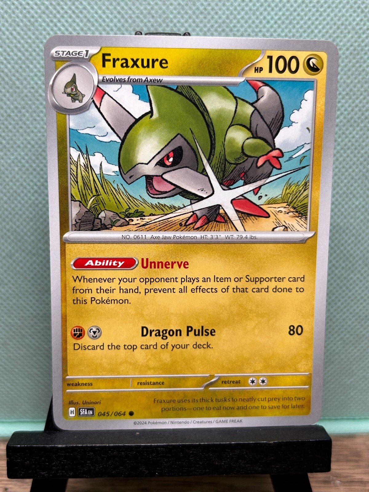 Pokemon TCG: Fraxure 45/64, Shrouded Fable