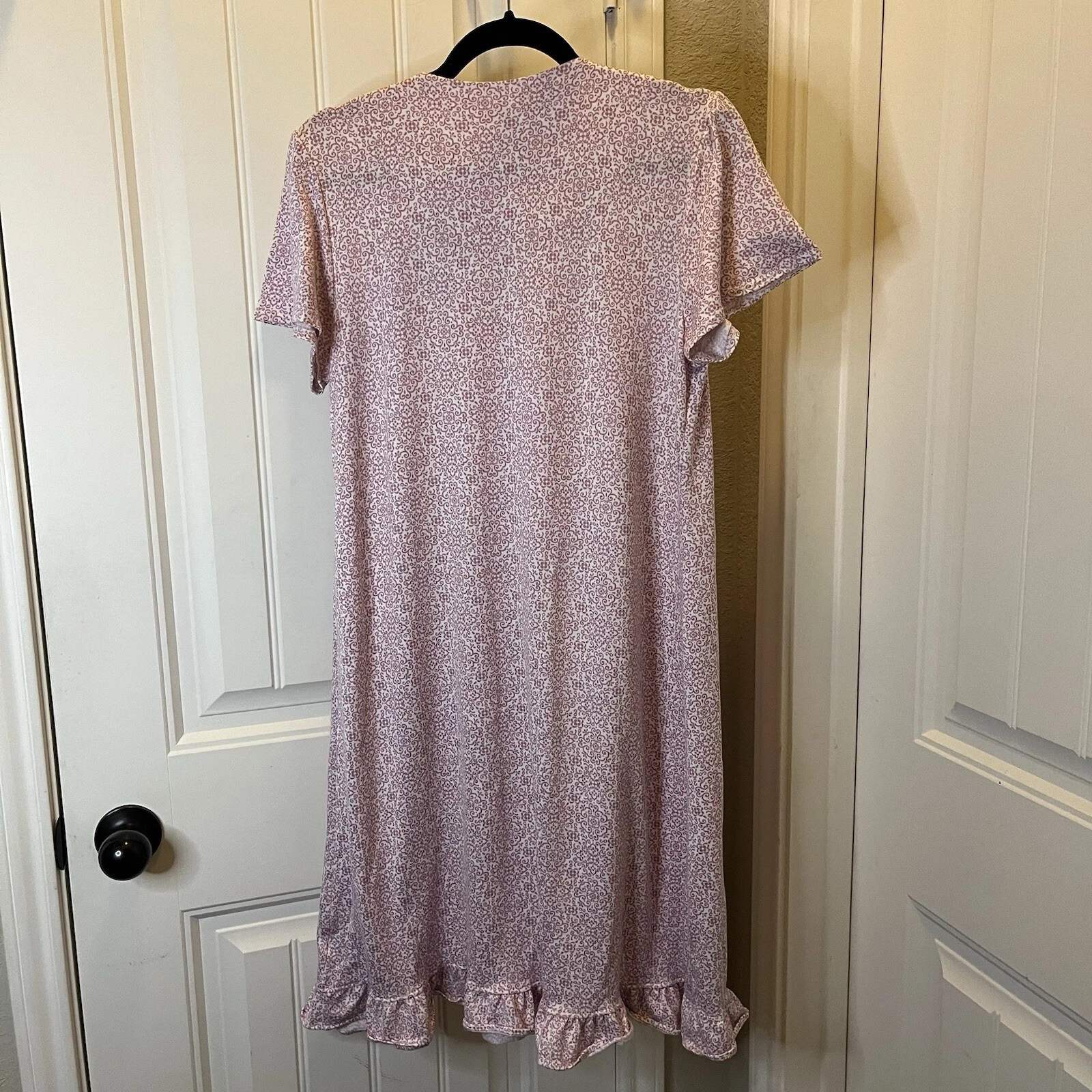 UNDERCOVER SECRET TREASURES Casa Abito Camicia da Notte Accappatoio MuuMu Lounge Rosa Geometrico Taglia M