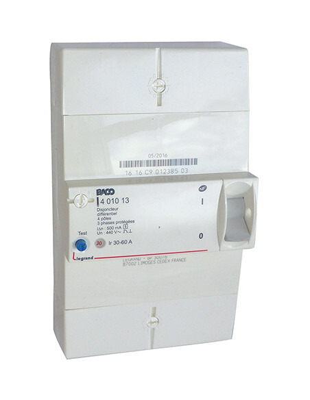 Disjoncteur de branchement TETRA 30A instantané MICHAUD N466 pour installation triphasée