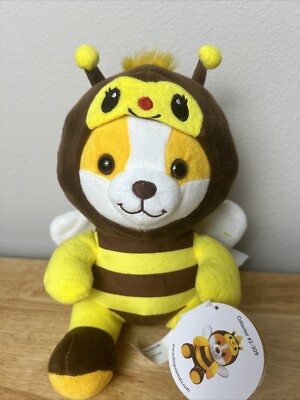 Corgi Benny Bee Peek A Boo Plush Dog Bee  Costume Stuffed Animal Toy Puppy Toy