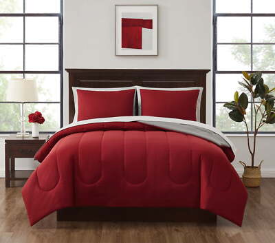 Walmart Bed Sheets Full Mainstays Red Reversible 7-Piece Bed In