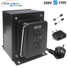SevenStar THG-5000 Watt 220V to 110V Step Up Down Voltage Converter Transformer