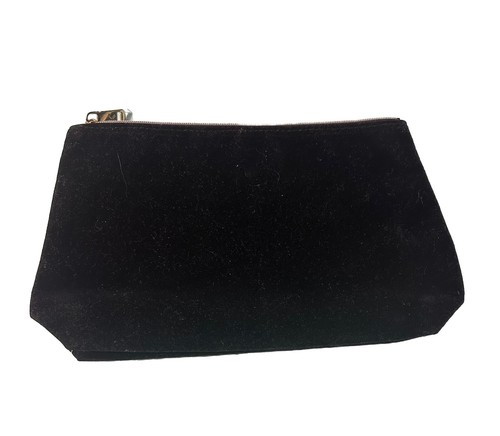 Bolsa de viaje Kerastase de terciopelo negro maquillaje cosmético - 11" x 6" x 3" - Imagen 2 de 4