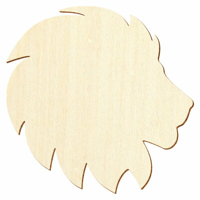 Holz Löwenkopf - Deko Basteln 3-50cm