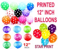 Latex happy birthday Party Pack star print Wedding anniversary Balloons baloons 