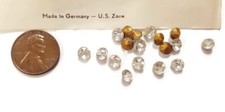 50 Vintage Germany US Zone Crystal Glass 5.5mm. SS25 Dentelle Rhinestones Z507