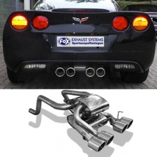 FOX Sportauspuff Corvette + Convertible C6 6,0l und 6,2l mittig 4x100mm Duplex