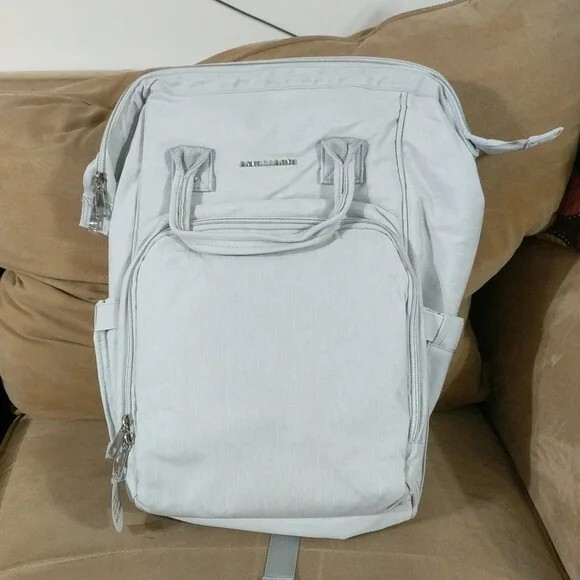 Amillardi Grey Backpack Diaper Bag - Stroller Straps and  display picture 1